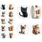 Cat / Kitten Stickers - Sold Assorted 